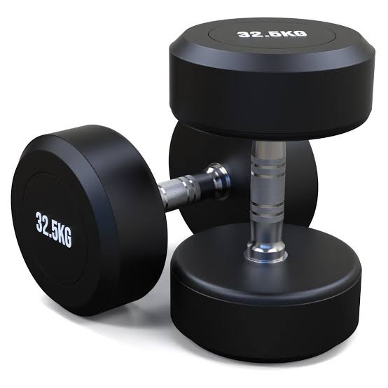 DHZ Fitness Rubber Dumbbells 10kg